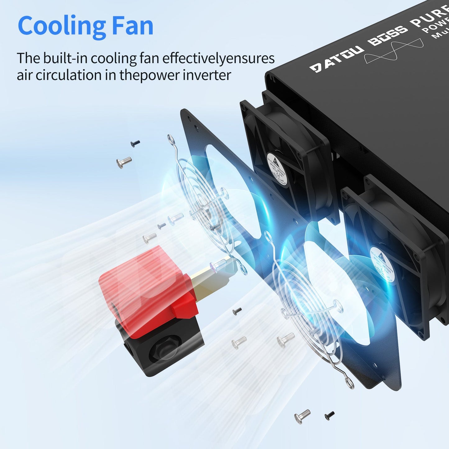 3000W Pure Sine Wave Inverter 12V to 220V with EU Socket Remote Control LCD Display for Cars Electrical Use