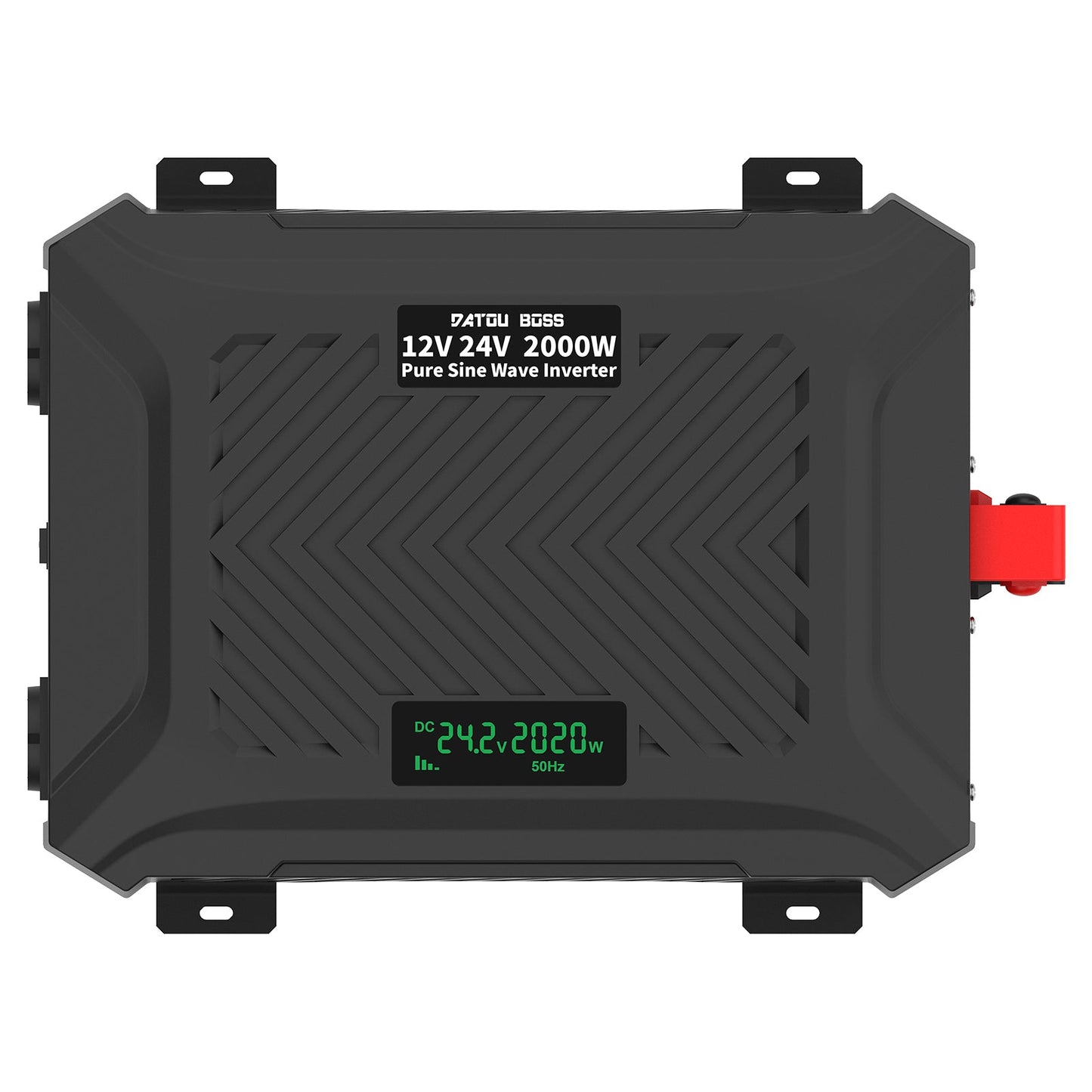 Portable Car Inverter 2000W Pure Sine Wave Dual Voltage Inverter 12V to 24V Auto Switching Solar Inverter