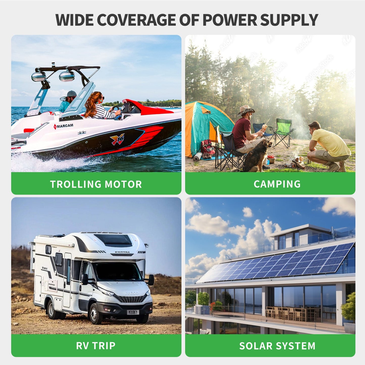 12V 100Ah LiFePO4 Built-in 100A BMS Max 15000 cycles