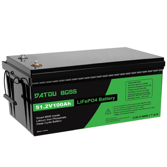 48V 100Ah LiFePO4 battery with BMS 8000Cycles for Inverter, Motorhome, Solar System, Boat, Household, Solar