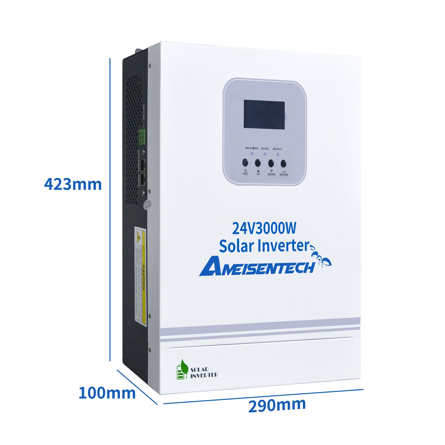 AMEISENTECH 24V 3000W 220/230/240VAC Solar Inverter 6000VA with Wifi MPPT LED