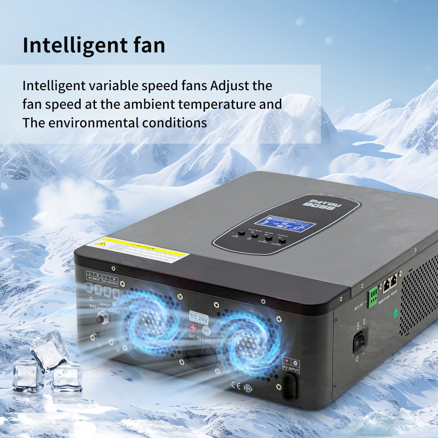 DT-24V 3000W Pure Sine Wave Inverter DC24V To AC230V Sine Wave Output MPPT Power Grid Solar Inverter Voltage Converter