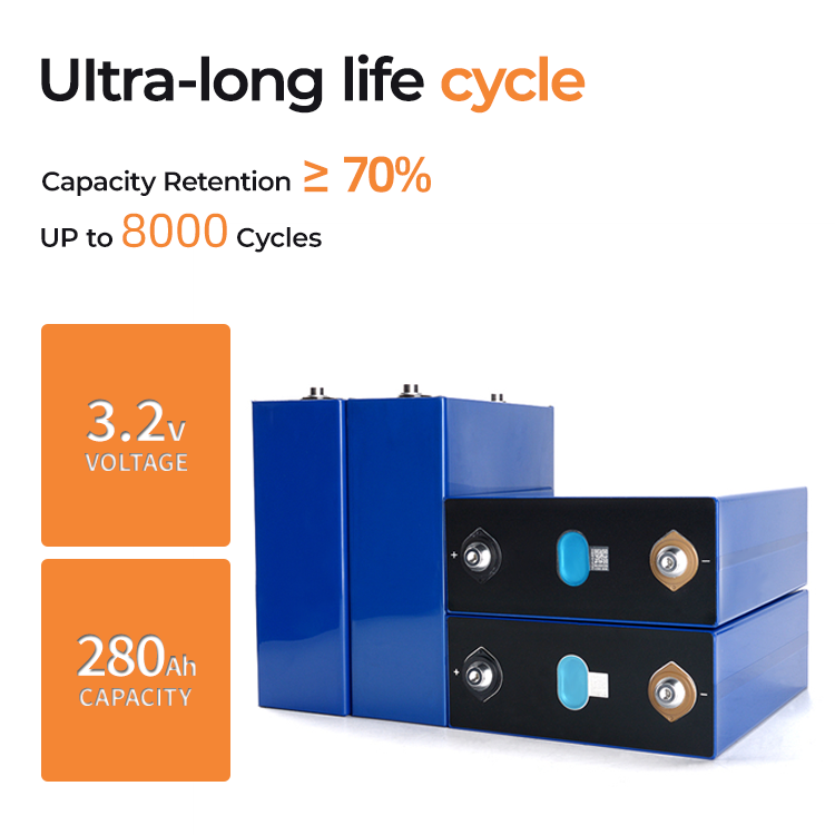 4pcs in 1 EVE 280K LiFePO4 Battery Cells 3.2V 280Ah Lithium Battery Iron Phosphate Deep Cycle Grade A Cell,for RV, Boat, Golf Cart, Motor, UPS, Fish Finder, Lawn Mower, Off Grid, Solar Systems