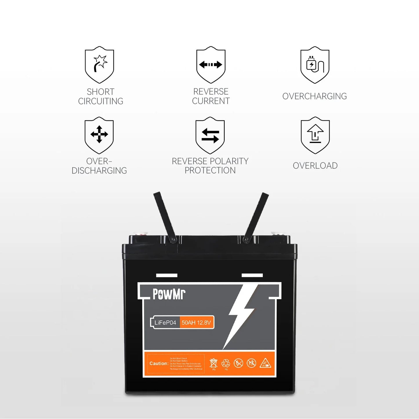 POWMR 50AH 12.8V Lithium Energy Storage Battery